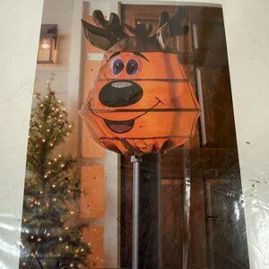 Evergreen Reindeer Lamp Post Cover Buddy Decoration Christmas Winter Holiday New